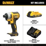 DEWALT 20V MAX Brushless 1/4" Impact Driver Kit (DCF787D1) - Image 2