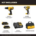 DEWALT 20V MAX Drill & Impact Driver Combo Kit 2 Batteries DCK240C2 - Image 2