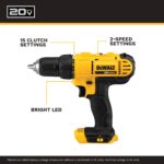 DEWALT 20V MAX Drill & Impact Driver Combo Kit 2 Batteries DCK240C2 - Image 3
