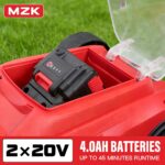 MZK 20V 13-Inch Brushless Cordless Electric Lawn Mower - Image 6