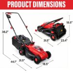 MZK 20V 13-Inch Brushless Cordless Electric Lawn Mower - Image 2
