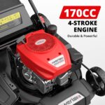 AMERISUN 21" Self-Propelled Gas Lawn Mower | 170cc OHV | 3-in-1 - Image 3