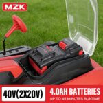 MZK 40V 16-Inch Brushless Cordless Push Lawn Mower 2-in-1 - Image 6
