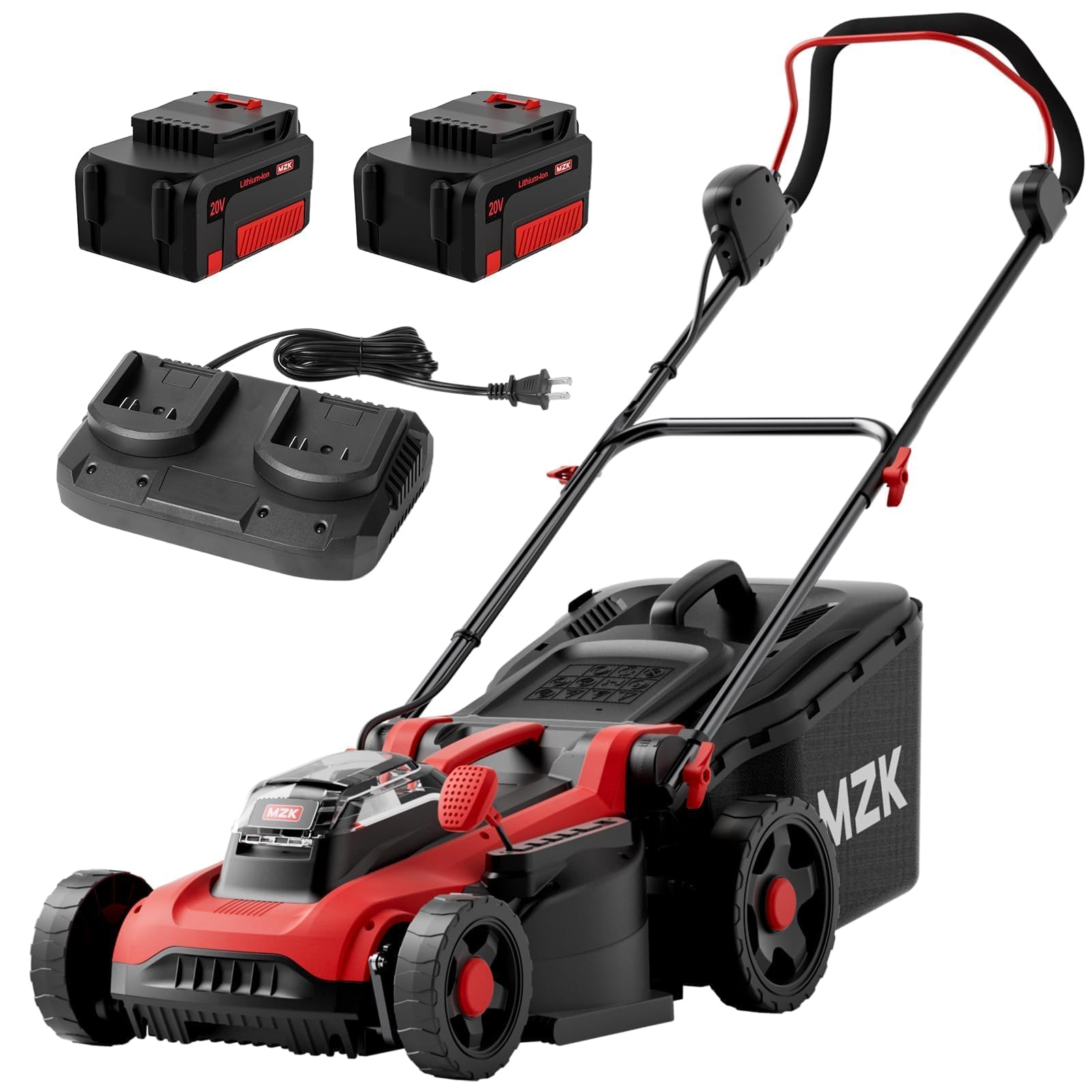 71bnGTb0vwL MZK 40V 16-Inch Brushless Cordless Push Lawn Mower 2-in-1 - Image 1