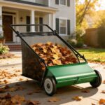 Garvee 21-Inch Push Lawn Sweeper – 4-Brush System, 3.5 cu.ft. Hopper - Image 8