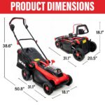 MZK 40V 16-Inch Brushless Cordless Push Lawn Mower 2-in-1 - Image 2