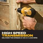DEWALT 20V MAX Cordless Drill Driver 2-Speed 2 Batteries DCD771C2 - Image 7