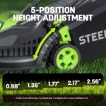 STEELITE 20V Cordless Lawn Mower & Trimmer Combo 13-Inch - Image 6