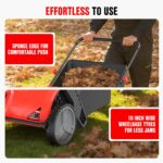 EWORK 26-Inch Push Lawn Sweeper – 3.5 cu.ft. Hopper for Yard Cleanup - Image 7