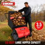 EWORK 26-Inch Push Lawn Sweeper – 3.5 cu.ft. Hopper for Yard Cleanup - Image 3