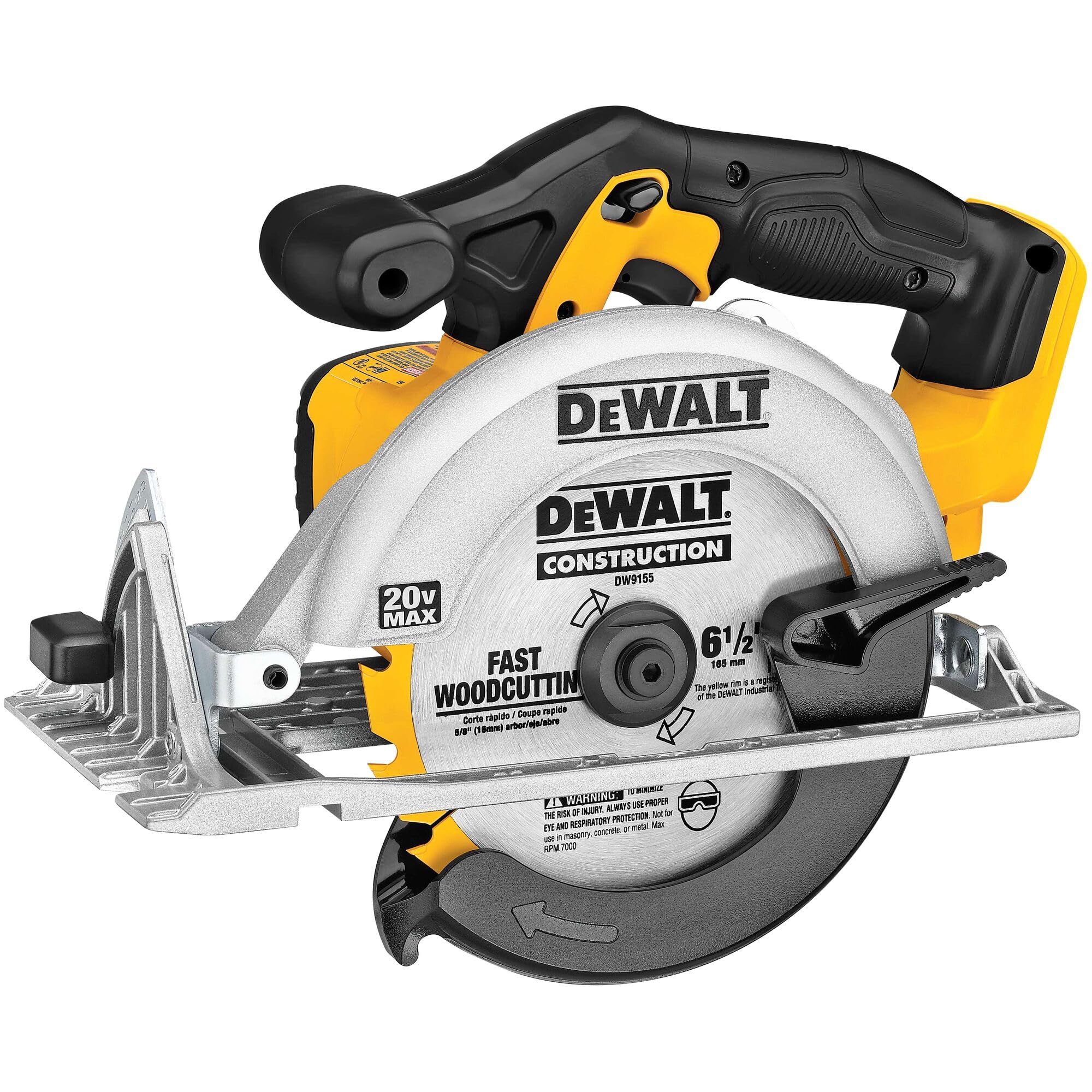 81OS506kRZL DEWALT 20V MAX 6-1/2" Cordless Circular Saw Bare Tool (DCS391B) - Image 1