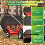 48" Tow-Behind Lawn Sweeper | 25.16 Cu. Ft. Leaf & Grass Collector - Image 3