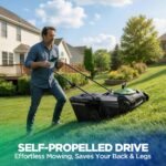 18" 20V Cordless Self-Propelled Lawn Mower | 2x5Ah | Brushless - Image 3