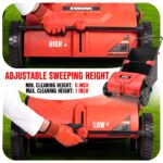 EWORK 26-Inch Push Lawn Sweeper – 3.5 cu.ft. Hopper for Yard Cleanup - Image 4