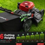 AMERISUN 21" Self-Propelled Gas Lawn Mower | 170cc OHV | 3-in-1 - Image 6
