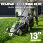 STEELITE 20V Cordless Lawn Mower & Trimmer Combo 13-Inch - Image 5
